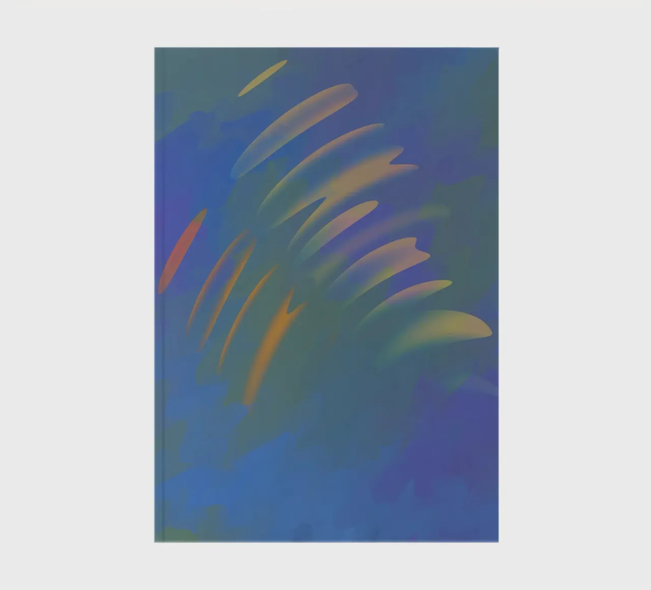 Colourful wavy pattern against an artistic background notebook by Something for you