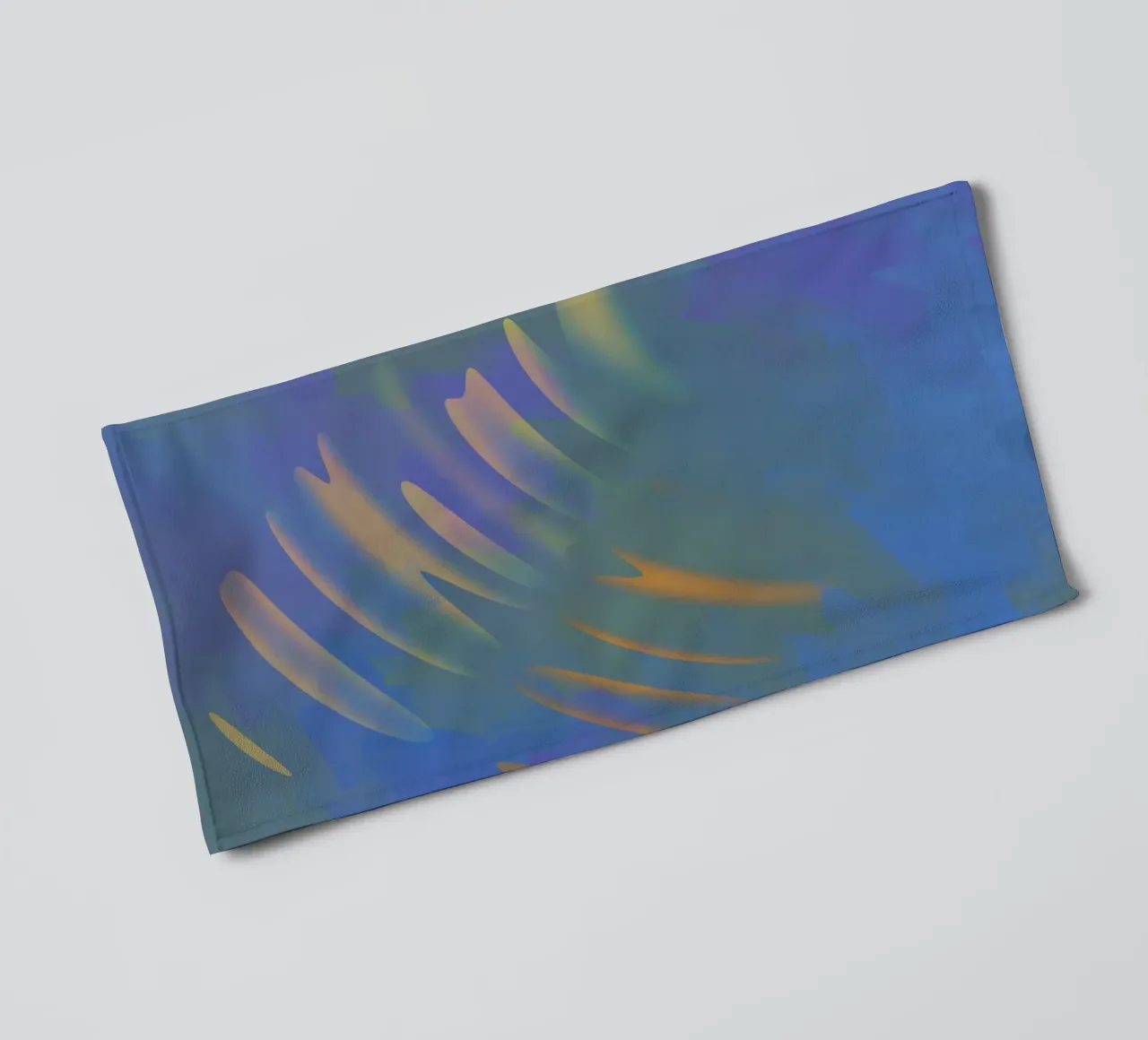 Colourful wavy pattern against an artistic background towel by Something for you