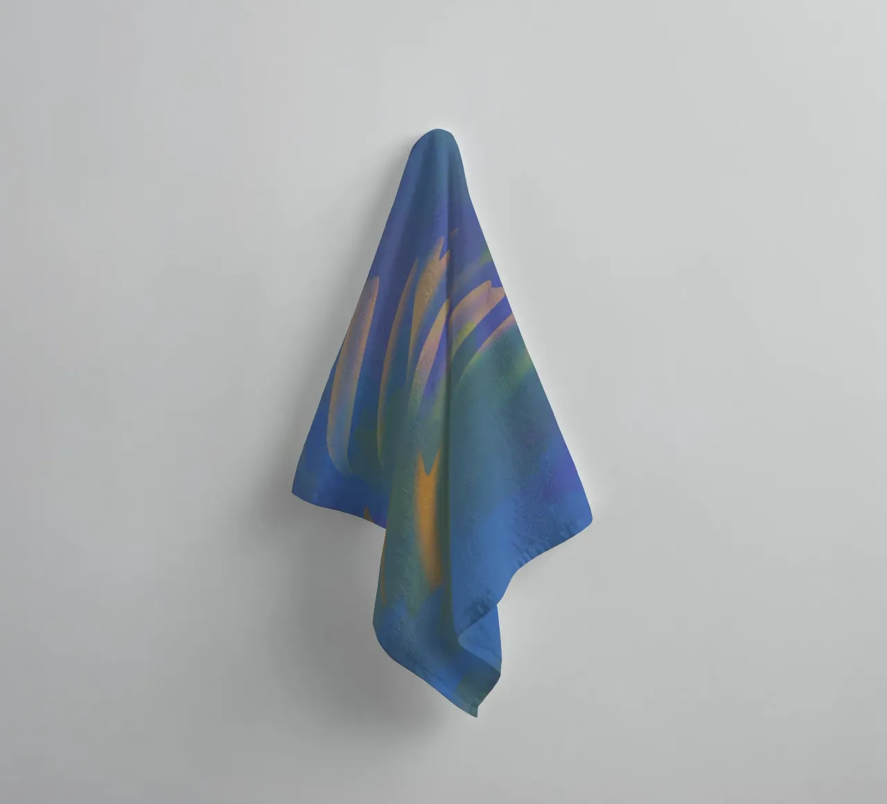 Colourful wavy pattern against an artistic background towel by Something for you