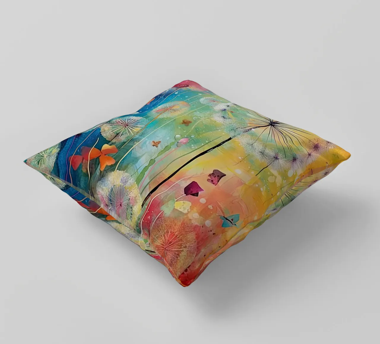 Denti di leone dai colori vivaci cuscino da Imagine