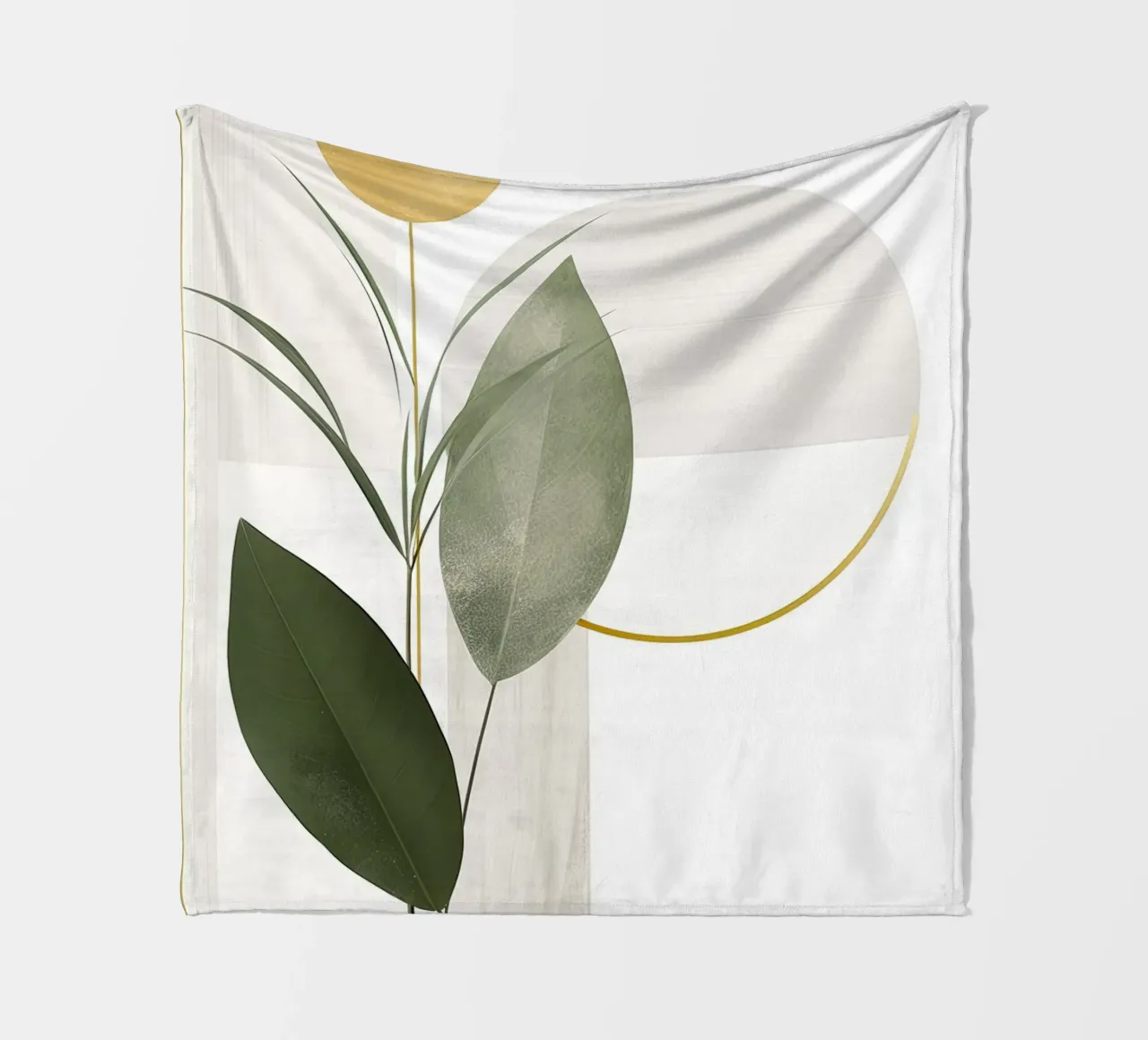 Astratto botanico coperta in pile da Imagine