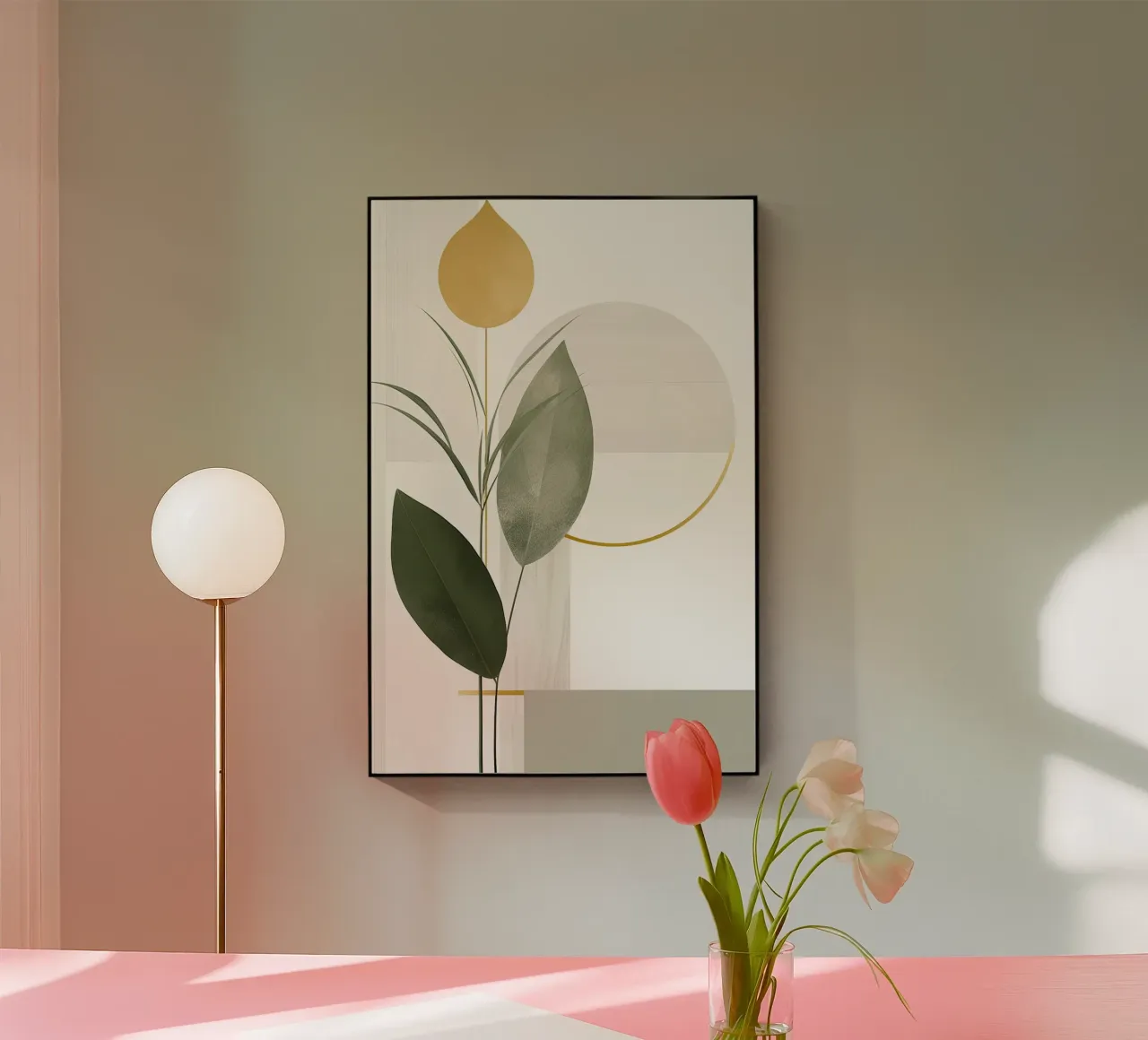 Astratto botanico plexiglass da Imagine