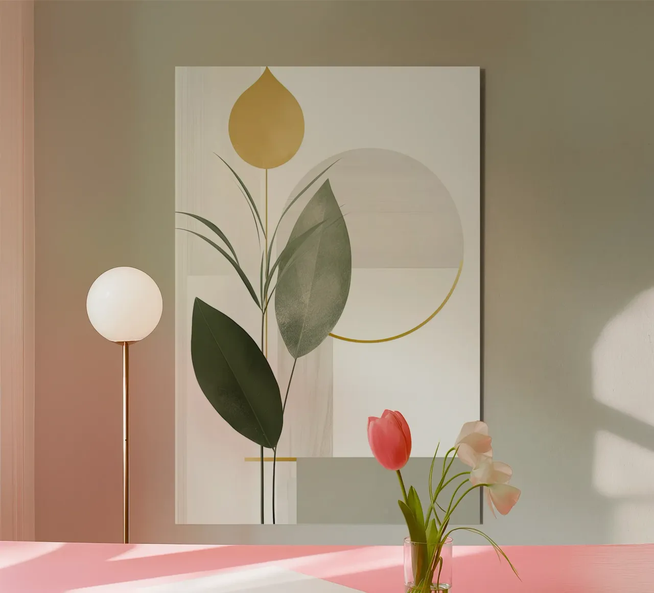 Astratto botanico alluminio dibond da Imagine