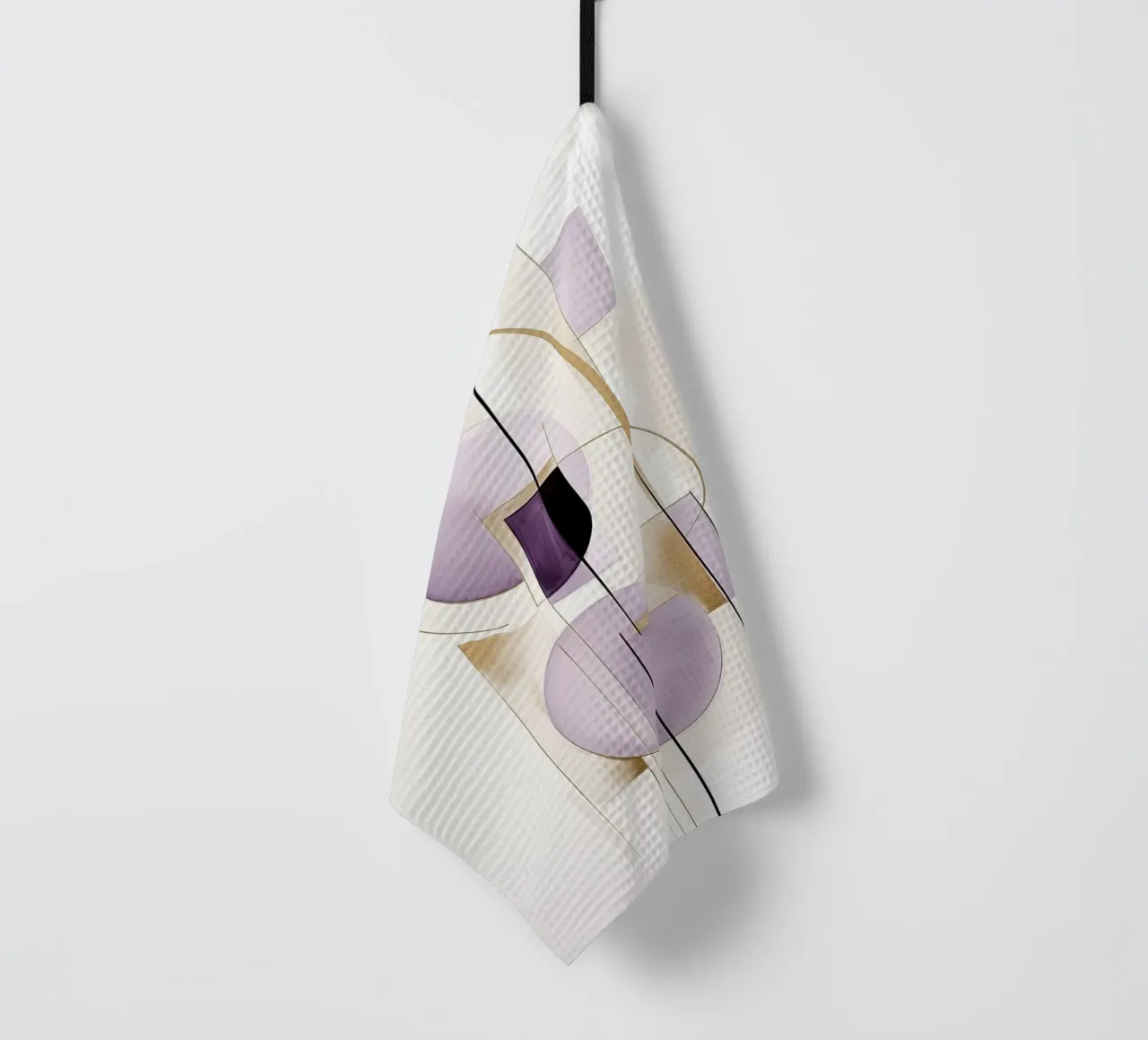 Formes abstraites dans les tons de violet torchon de Imagine