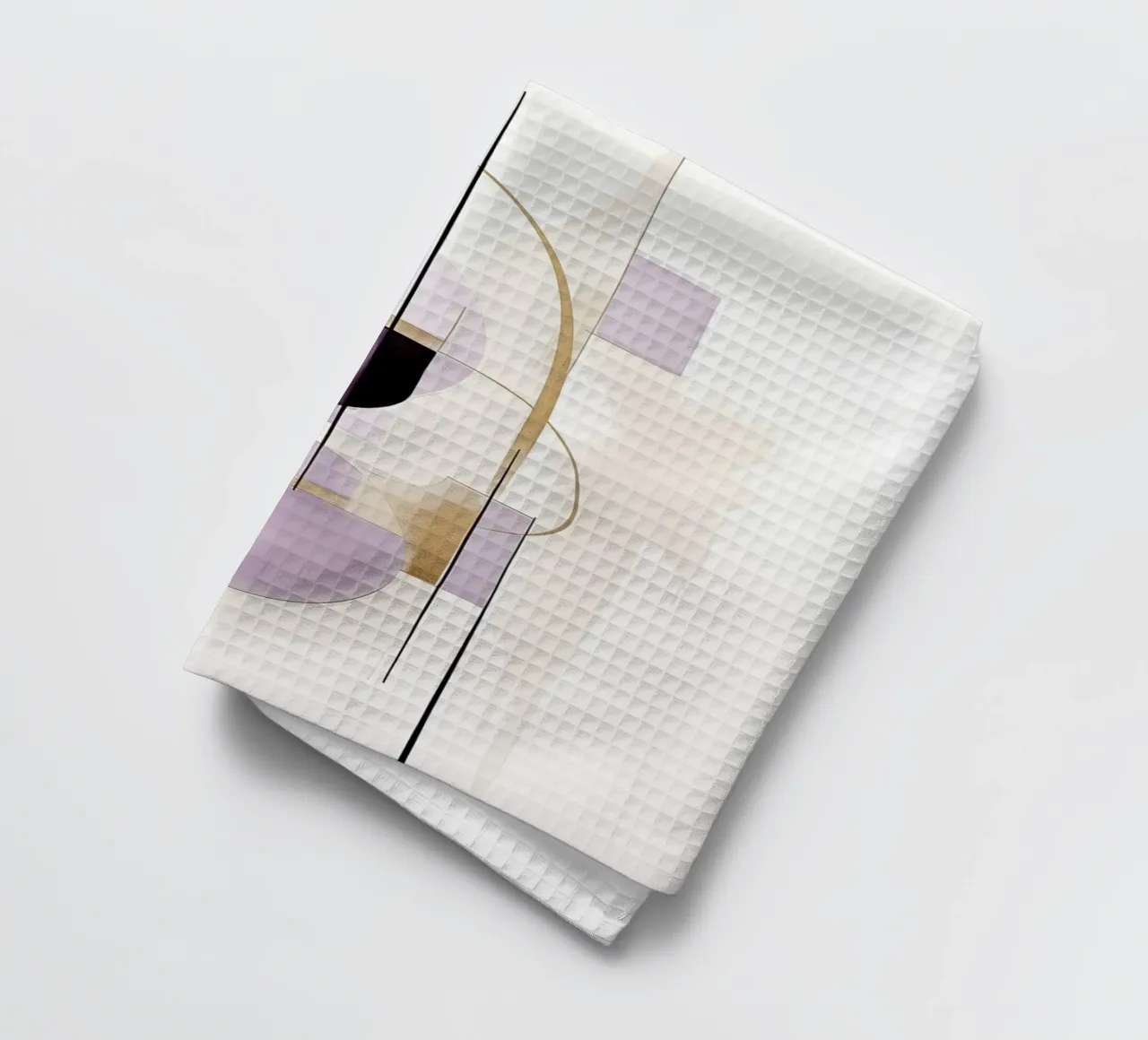 Formes abstraites dans les tons de violet torchon de Imagine
