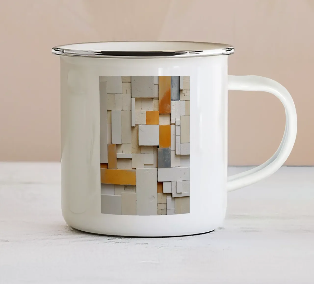 Forme astratte tazza in smalto da Imagine