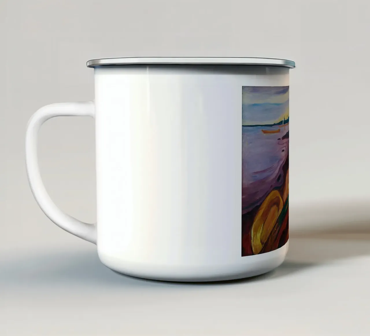 Edvard Munch Arte tazza in smalto da Brooke