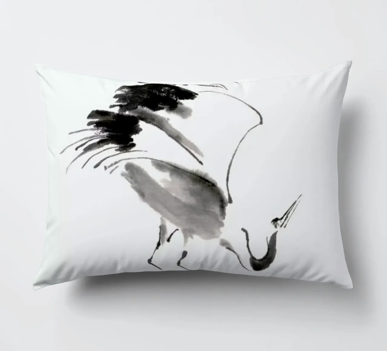 Bowing Crane II cuscino da Flora & Fauna