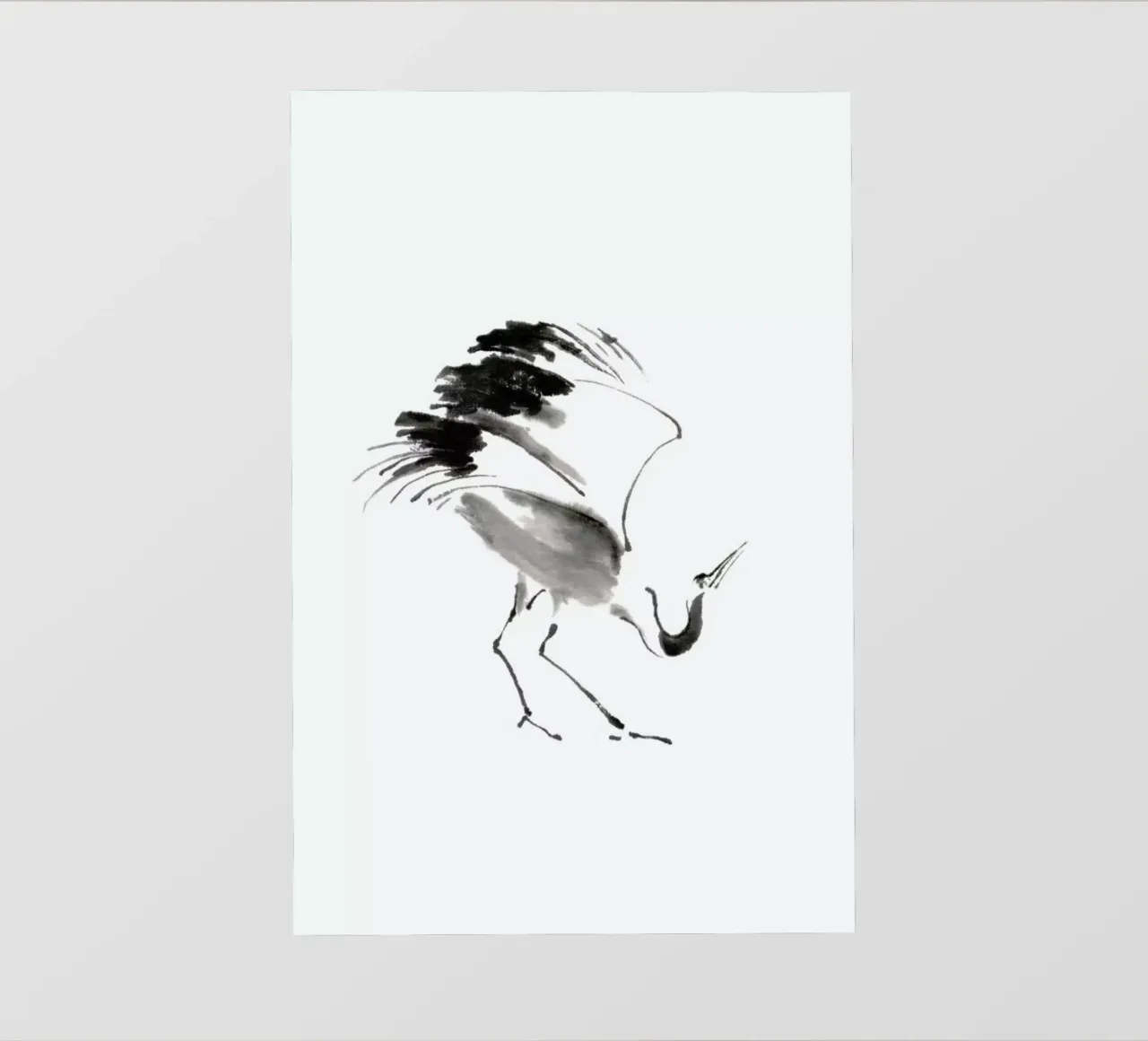 Bowing Crane II telo in pvc da Flora & Fauna