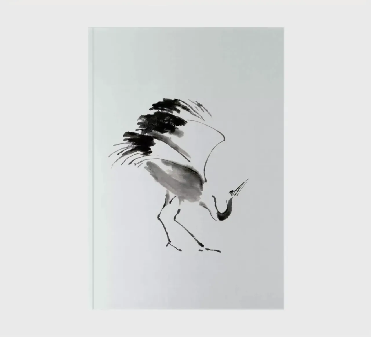 Bowing Crane II notebook by Flora & Fauna