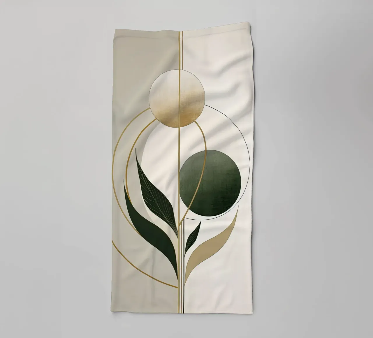 Abstract botanisch towel by Imagine