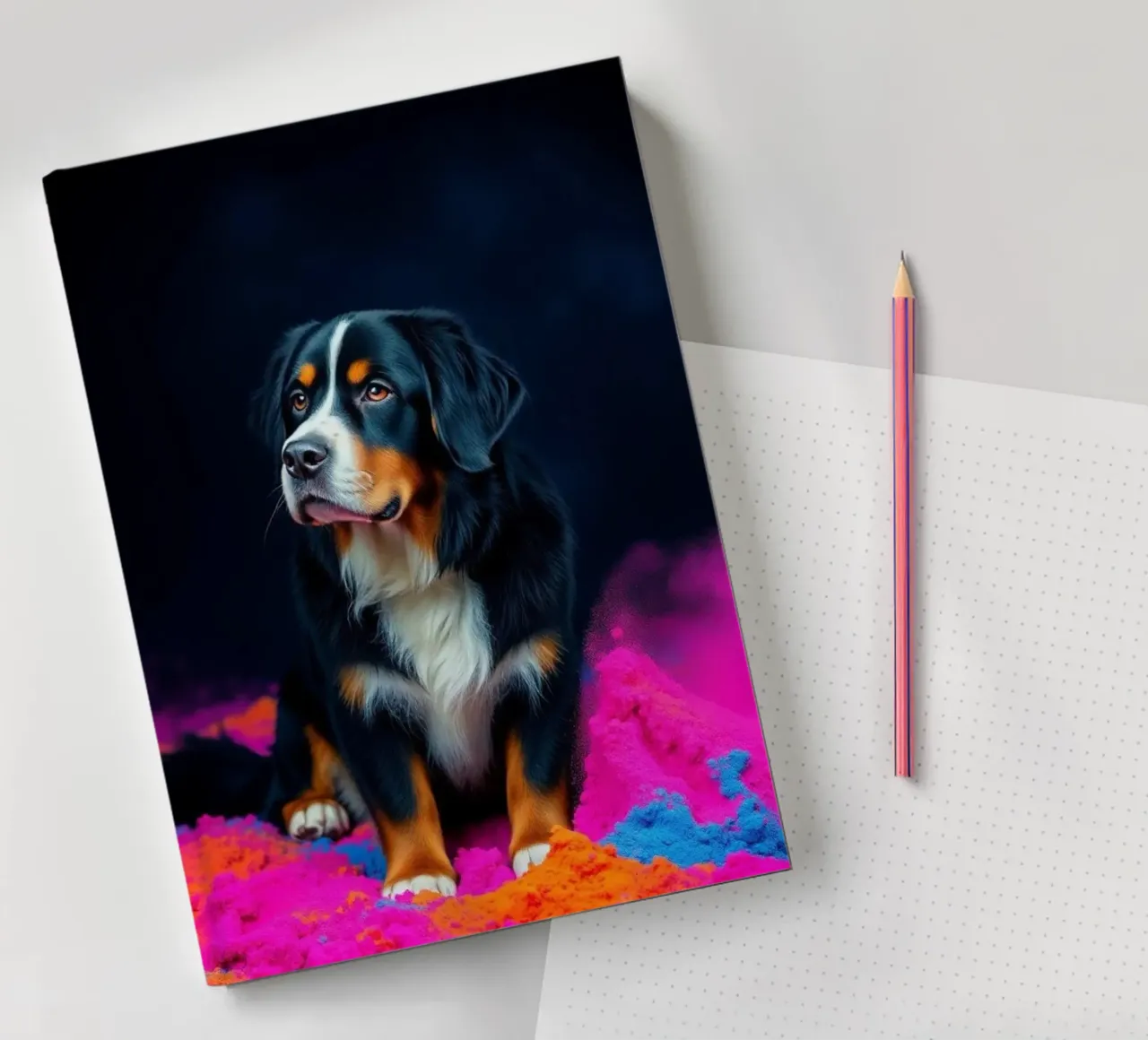 Le bouvier bernois coloré #214 carnet de notes de Yumis.Beargang.and.Me