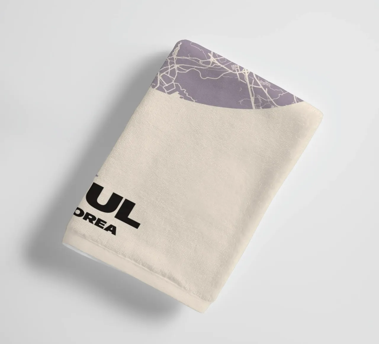 Seoul Lines Minimal - City Circles Handtuch von MOOODZART