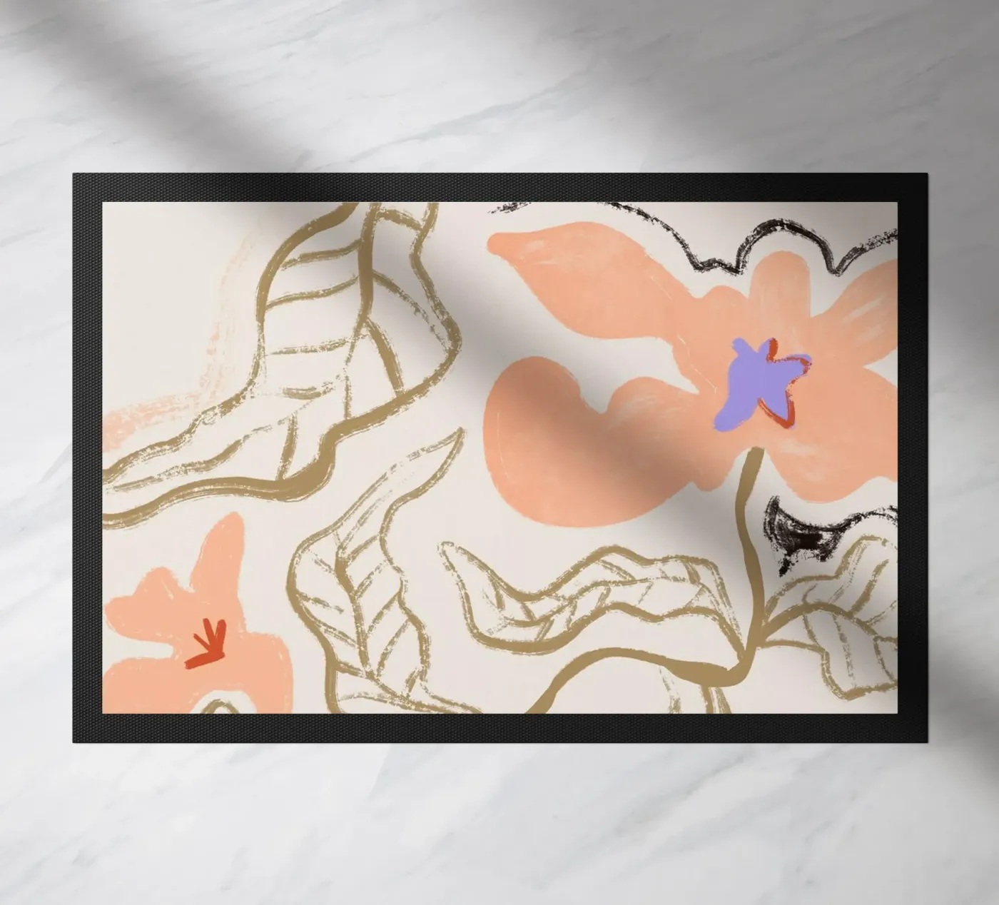 Le Fleur doormat by Arty Guava