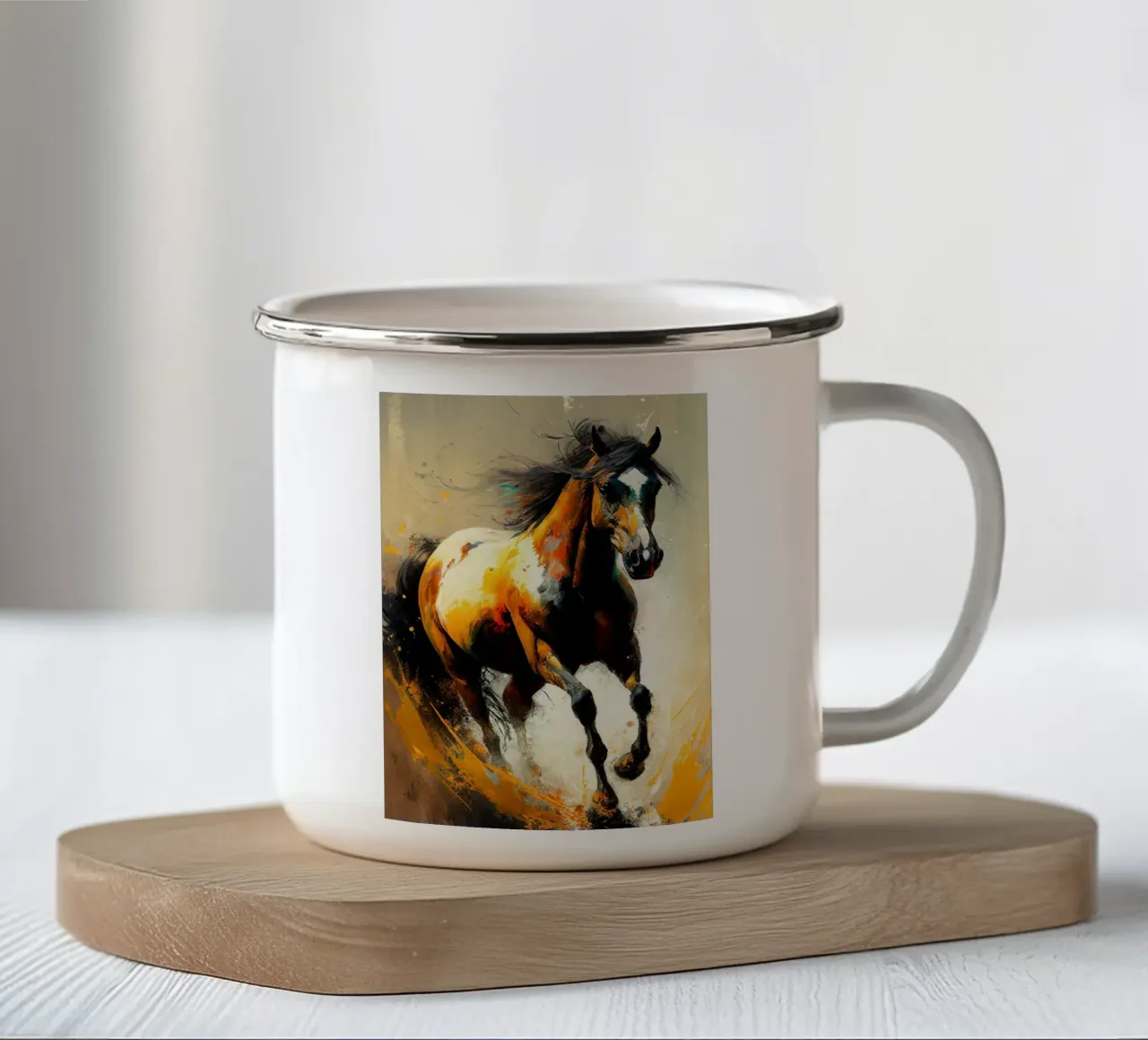 Arte da parete di Imagine tazza in smalto da Imagine