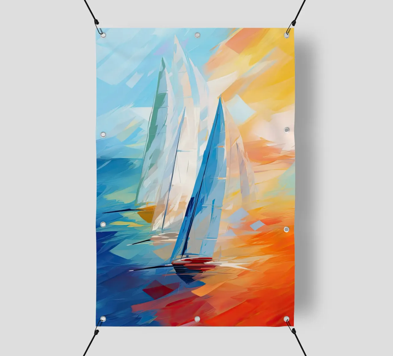 Zeilboot astratto telo in pvc da Imagine