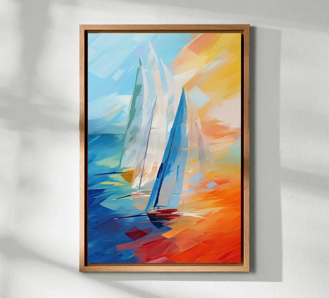 Zeilboot abstract canvas by Imagine