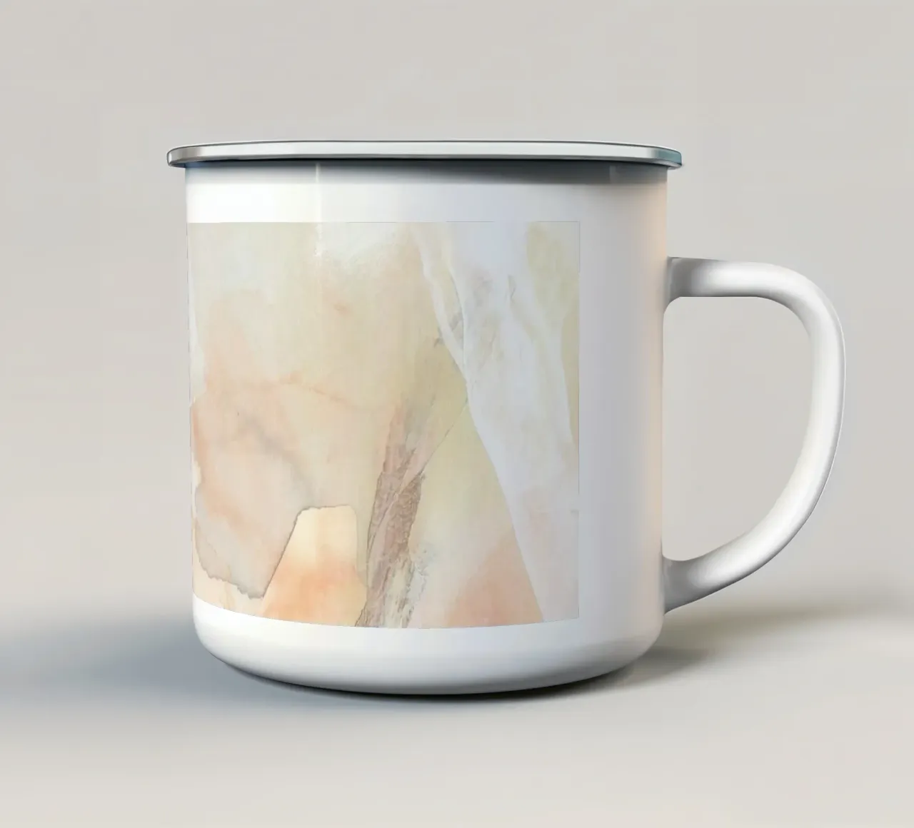 Pennellate di toni caldi 5 tazza in smalto da NouveauPrints