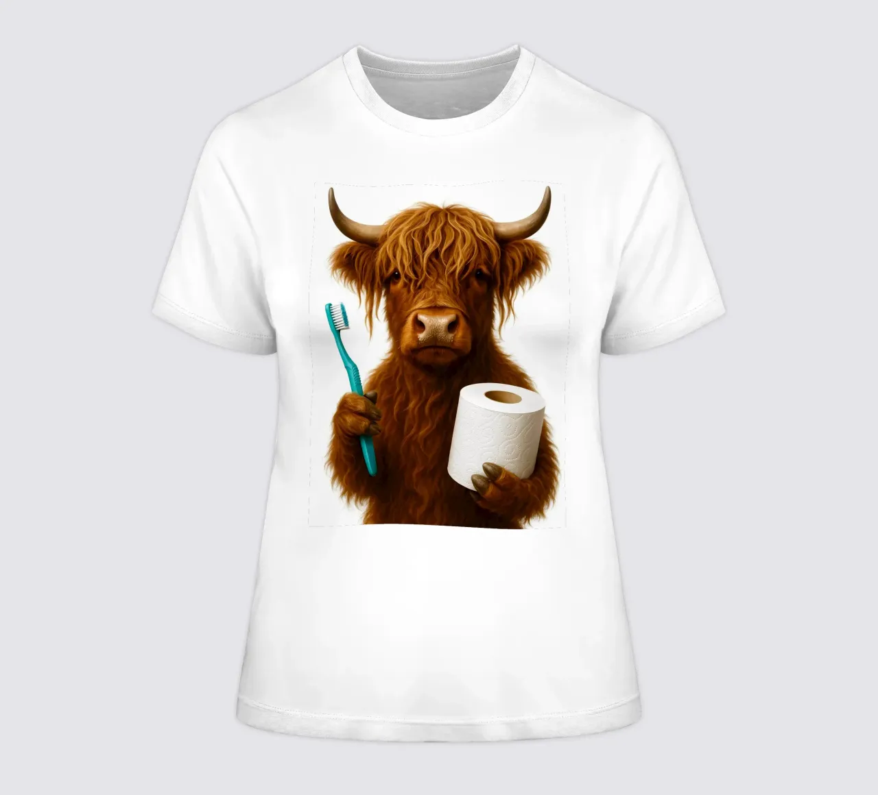 TOILETTE PER MUCCHE SCOZZESI t-shirt da donna da ARTOMATIC