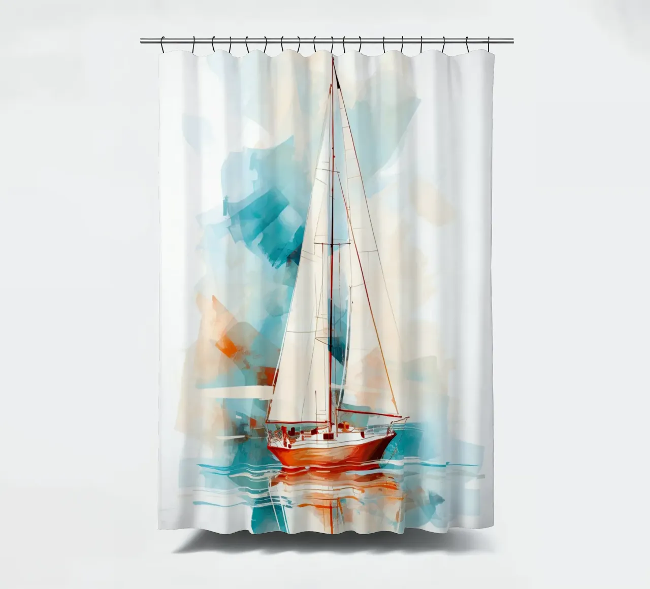 Zeilboot astratto tenda da doccia da Imagine
