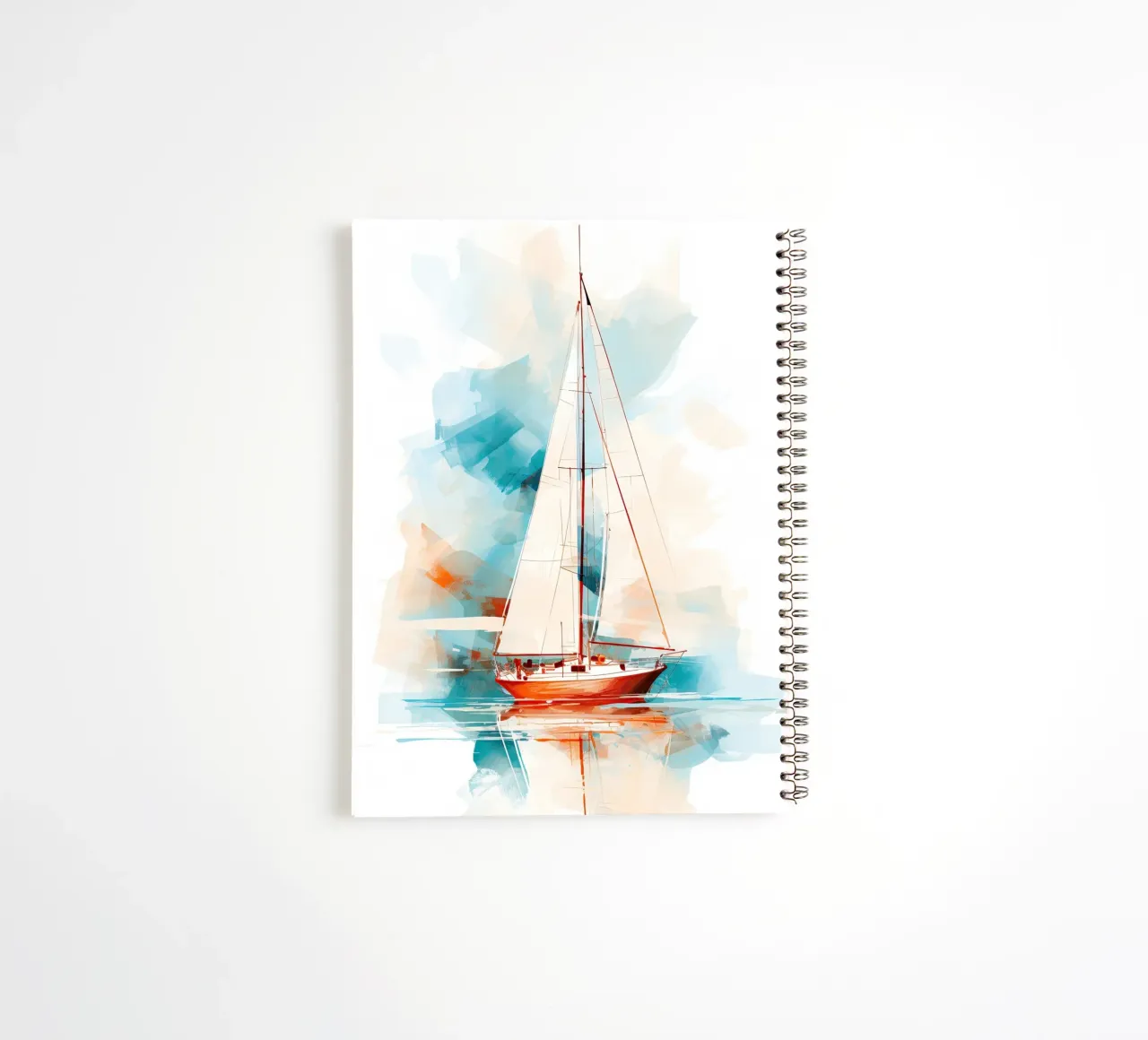 Zeilboot abstracte spiral notebook by Imagine
