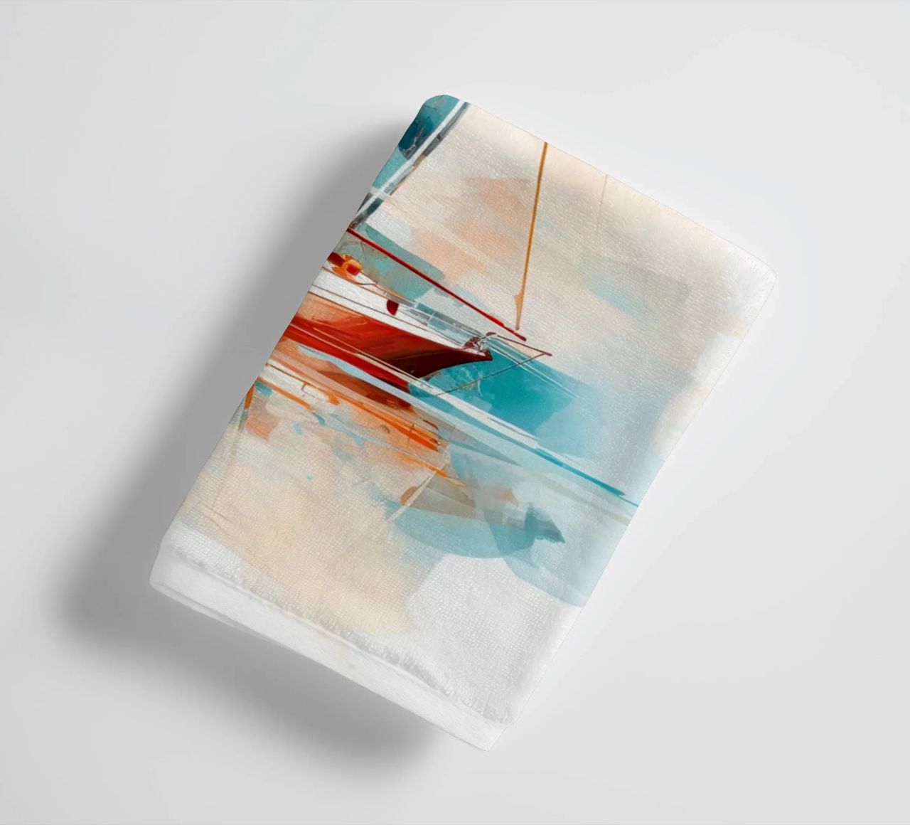 Zeilboot abstracte Handtuch von Imagine