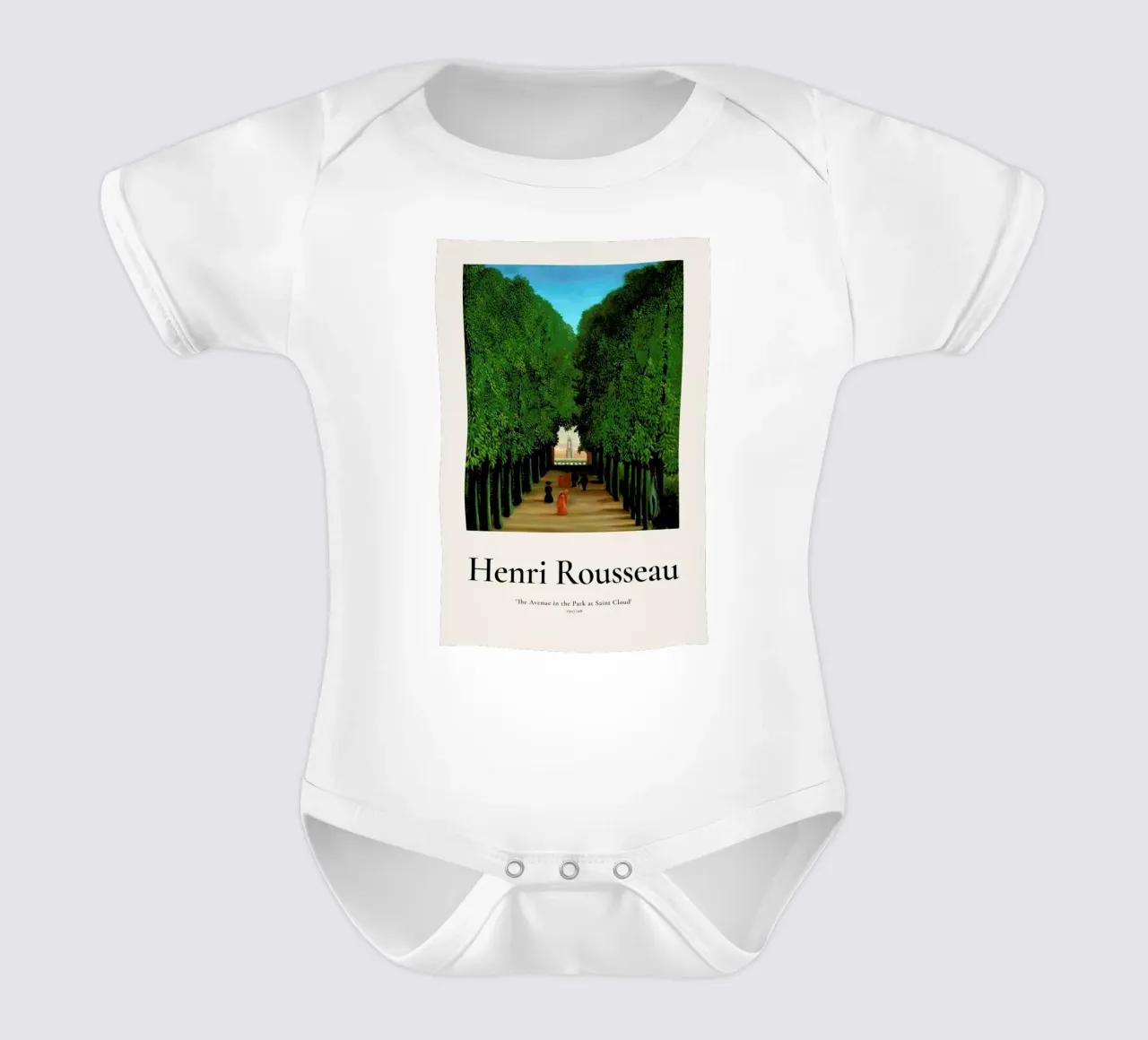 Rousseau - The Avenue in the Park at Saint Cloud body neonato maniche corte da ARTOTHEK
