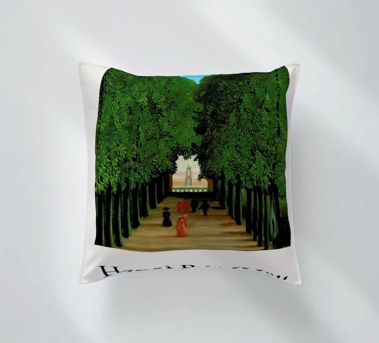 Rousseau - The Avenue in the Park at Saint Cloud cuscino da ARTOTHEK