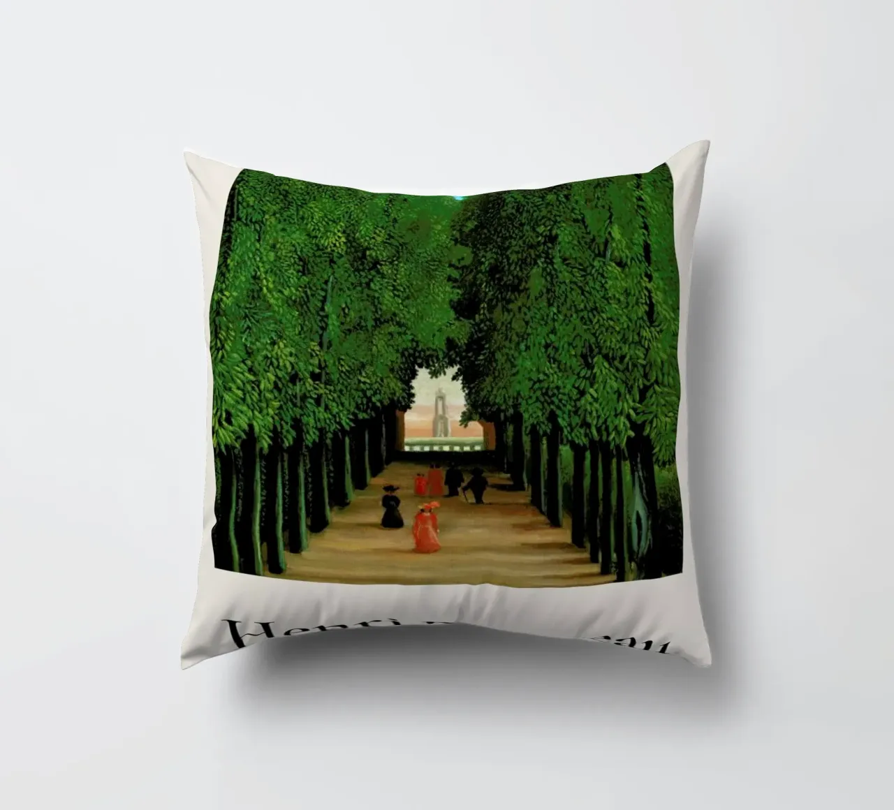 Rousseau - The Avenue in the Park at Saint Cloud cuscino da ARTOTHEK