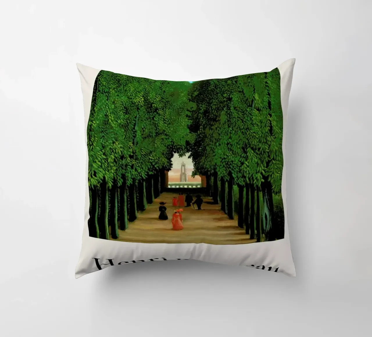 Rousseau - The Avenue in the Park at Saint Cloud cuscino da ARTOTHEK