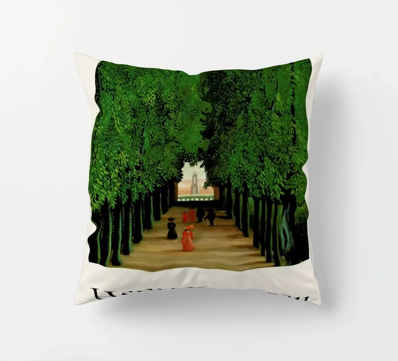 Rousseau - The Avenue in the Park at Saint Cloud cuscino da ARTOTHEK