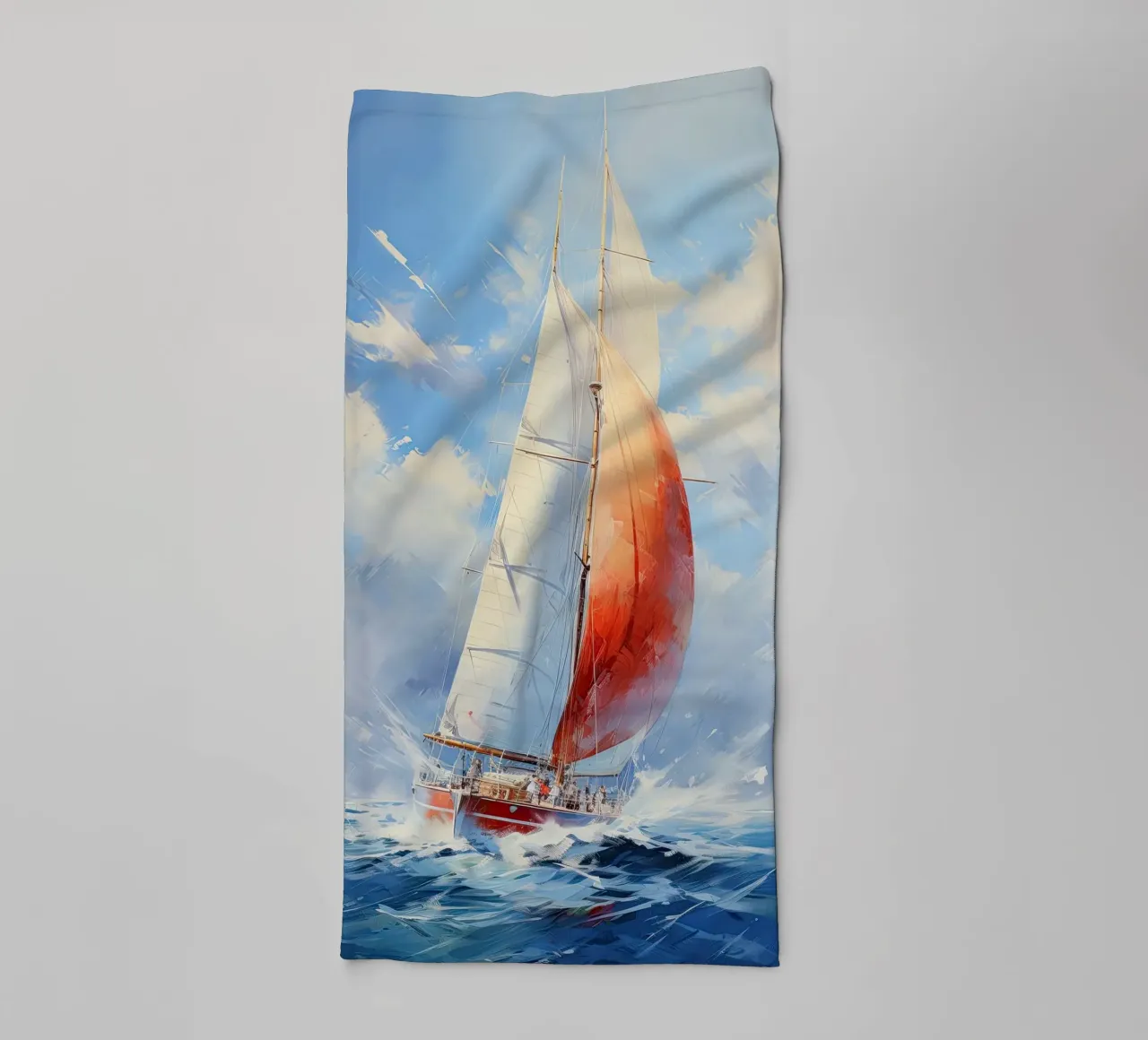 Zeilboot asciugamano da bagno da Imagine