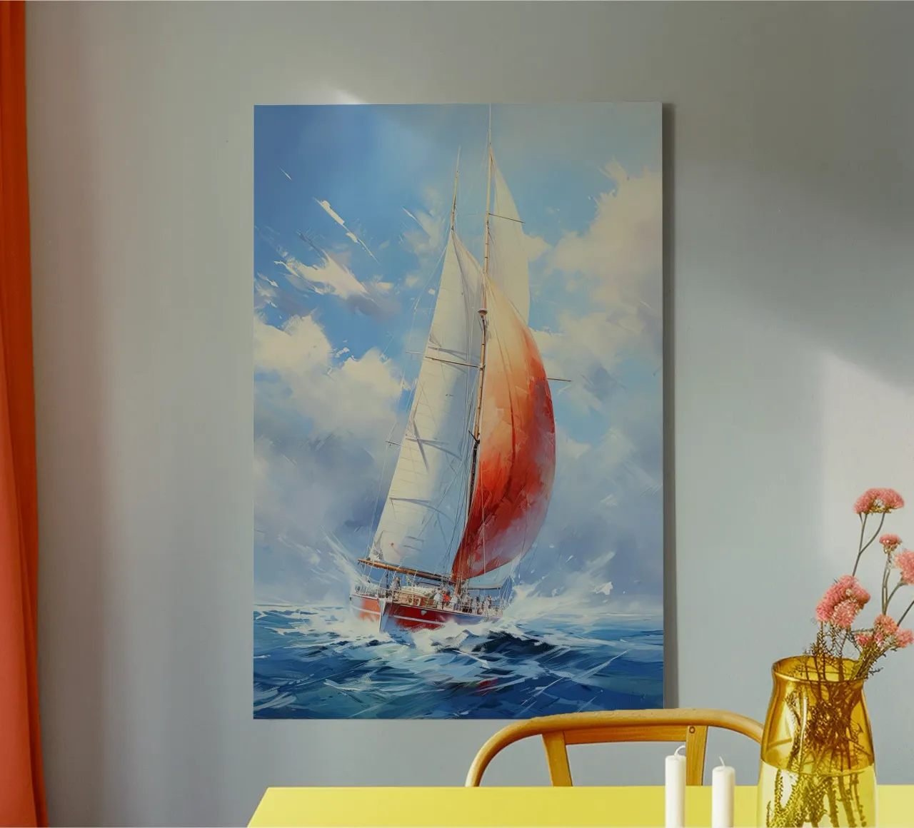 Zeilboot tela con Cornice a cassetta da Imagine