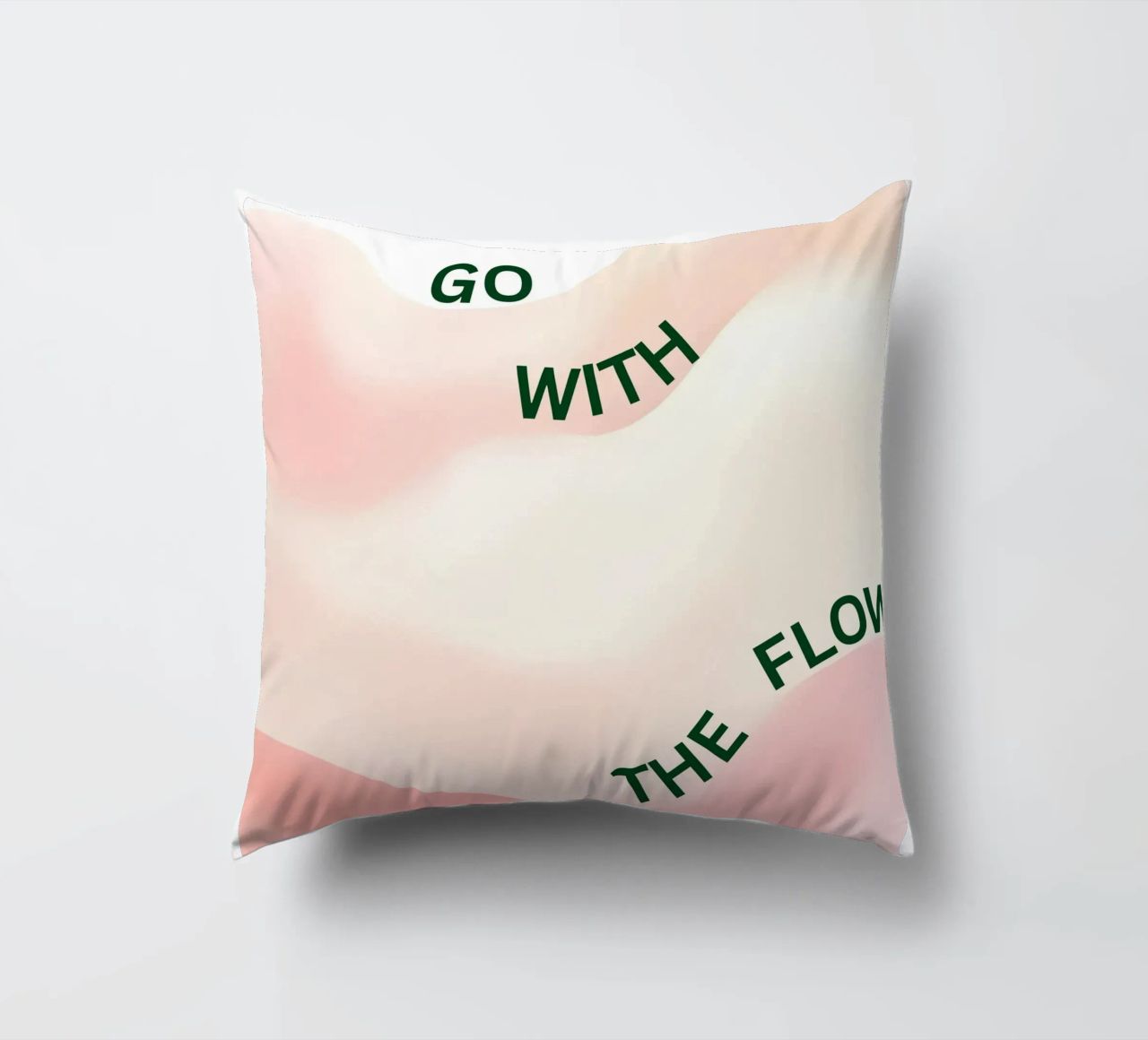 Go with the flow decorative cushion by designsbysophia