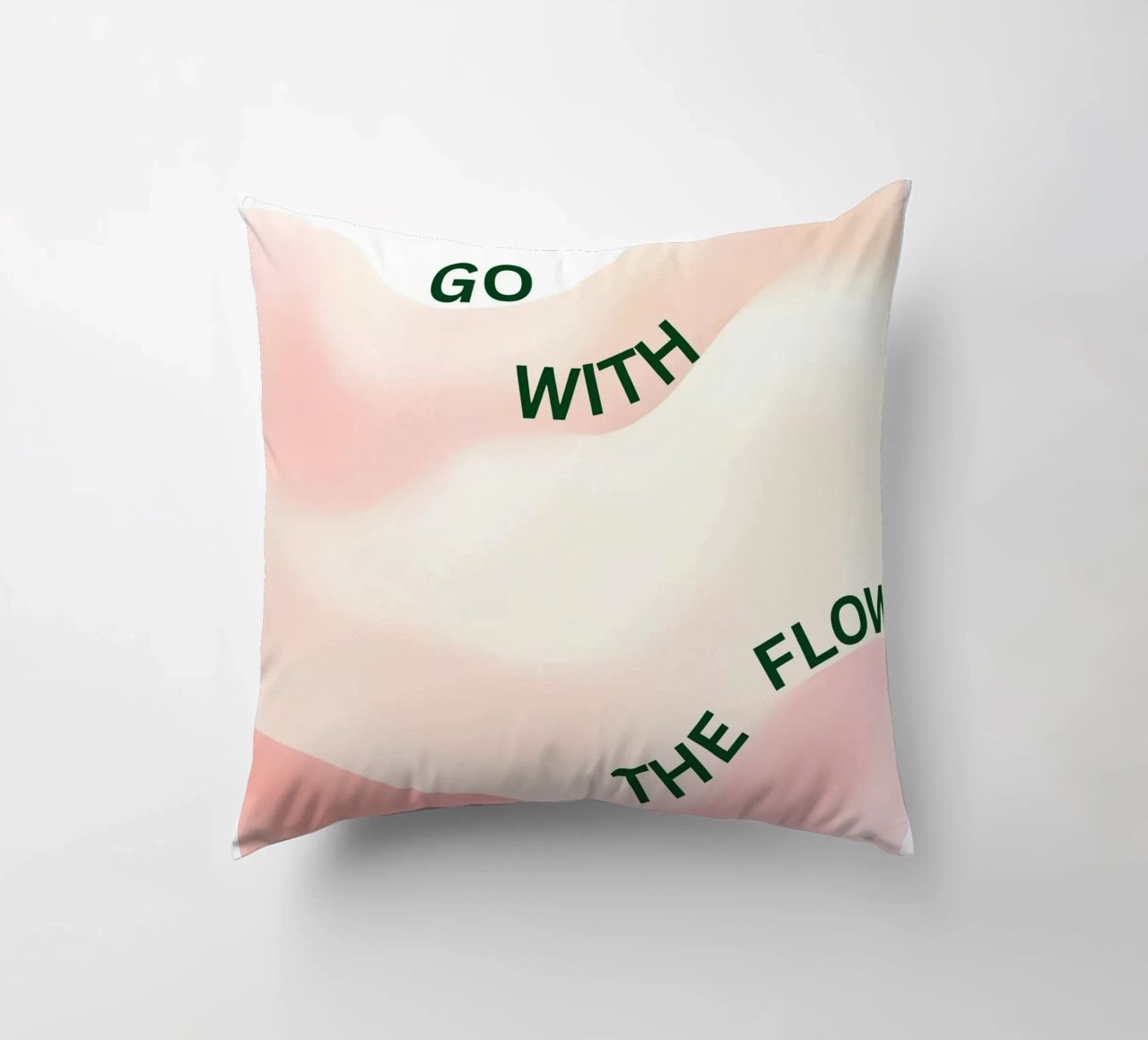 Go with the flow decorative cushion by designsbysophia