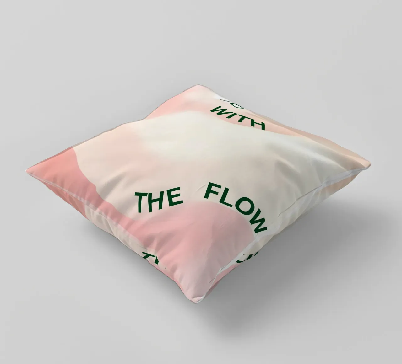 Go with the flow decorative cushion by designsbysophia