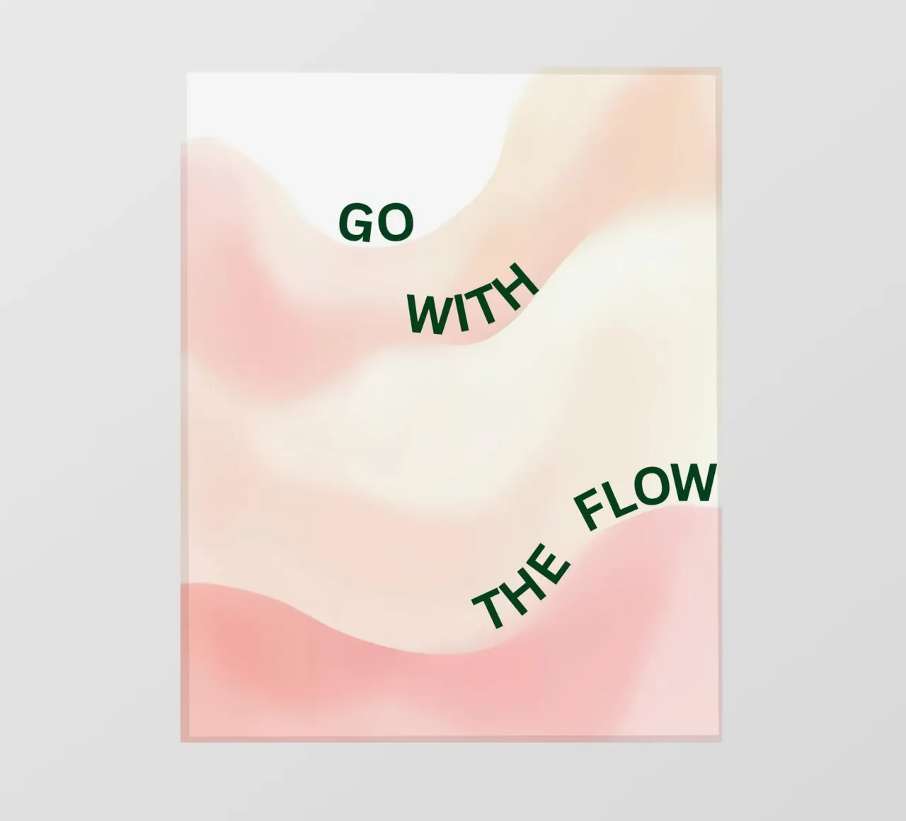 Go with the flow lámina retroiluminada de designsbysophia