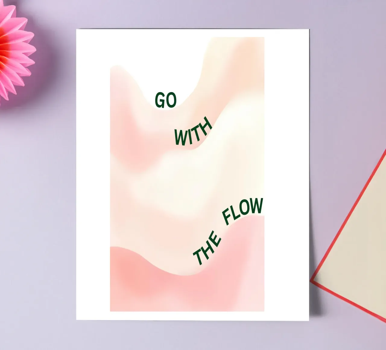 Go with the flow foglio adesivo da designsbysophia