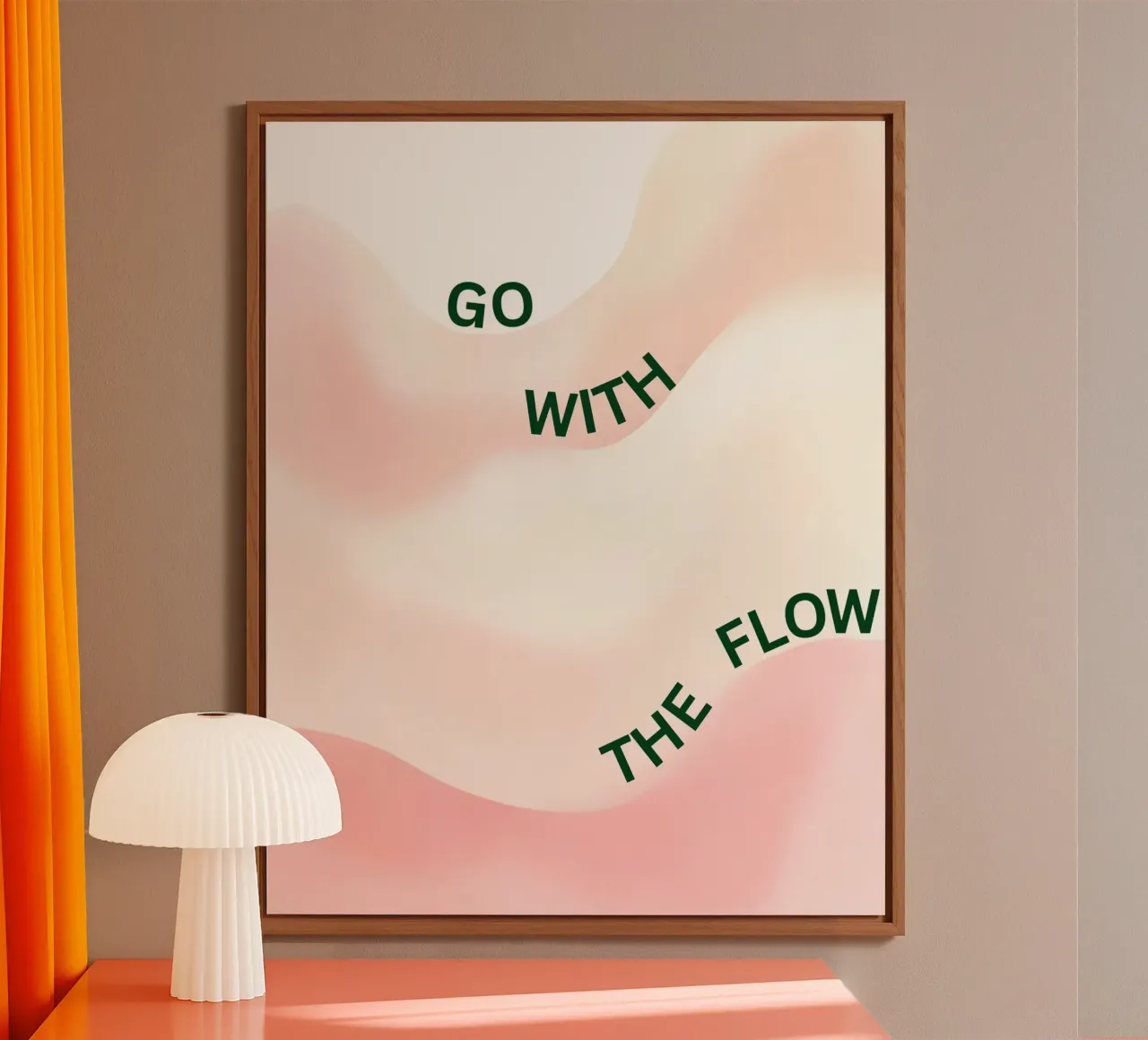 Go with the flow Alu-Dibond von designsbysophia