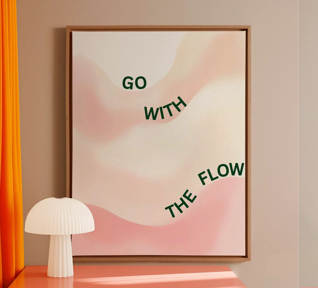 Go with the flow tela da designsbysophia