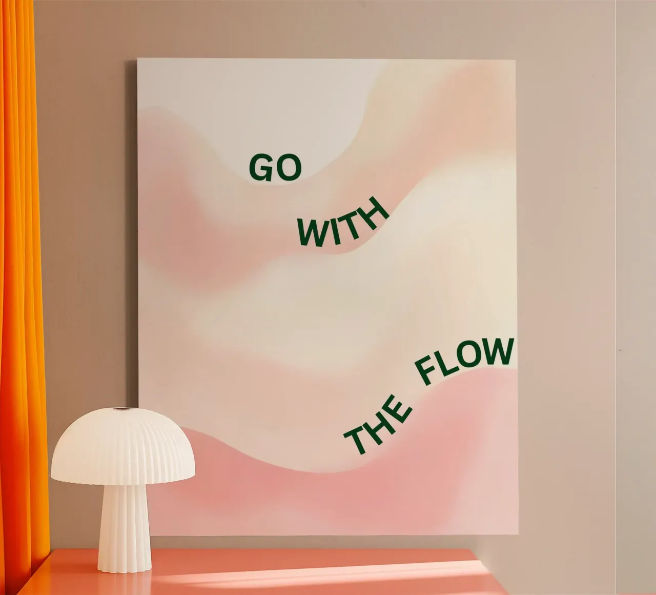 Go with the flow canvas van designsbysophia
