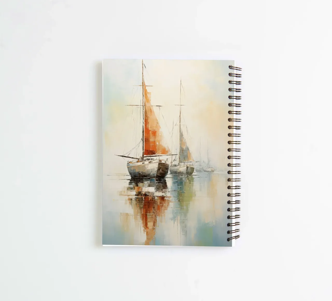 Zeilboten abstract spiral notebook by Imagine