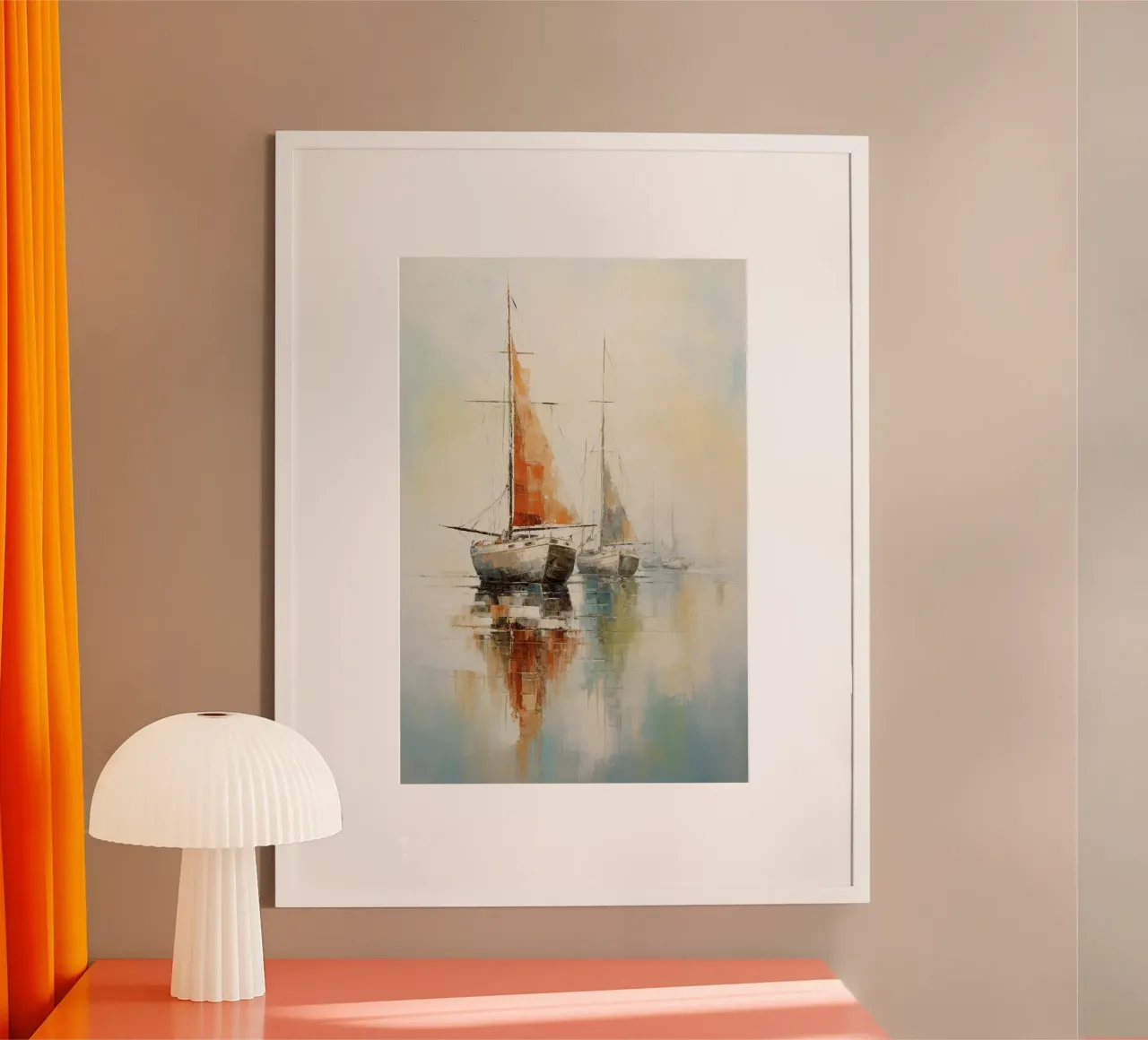 Zeilboten abstract poster by Imagine