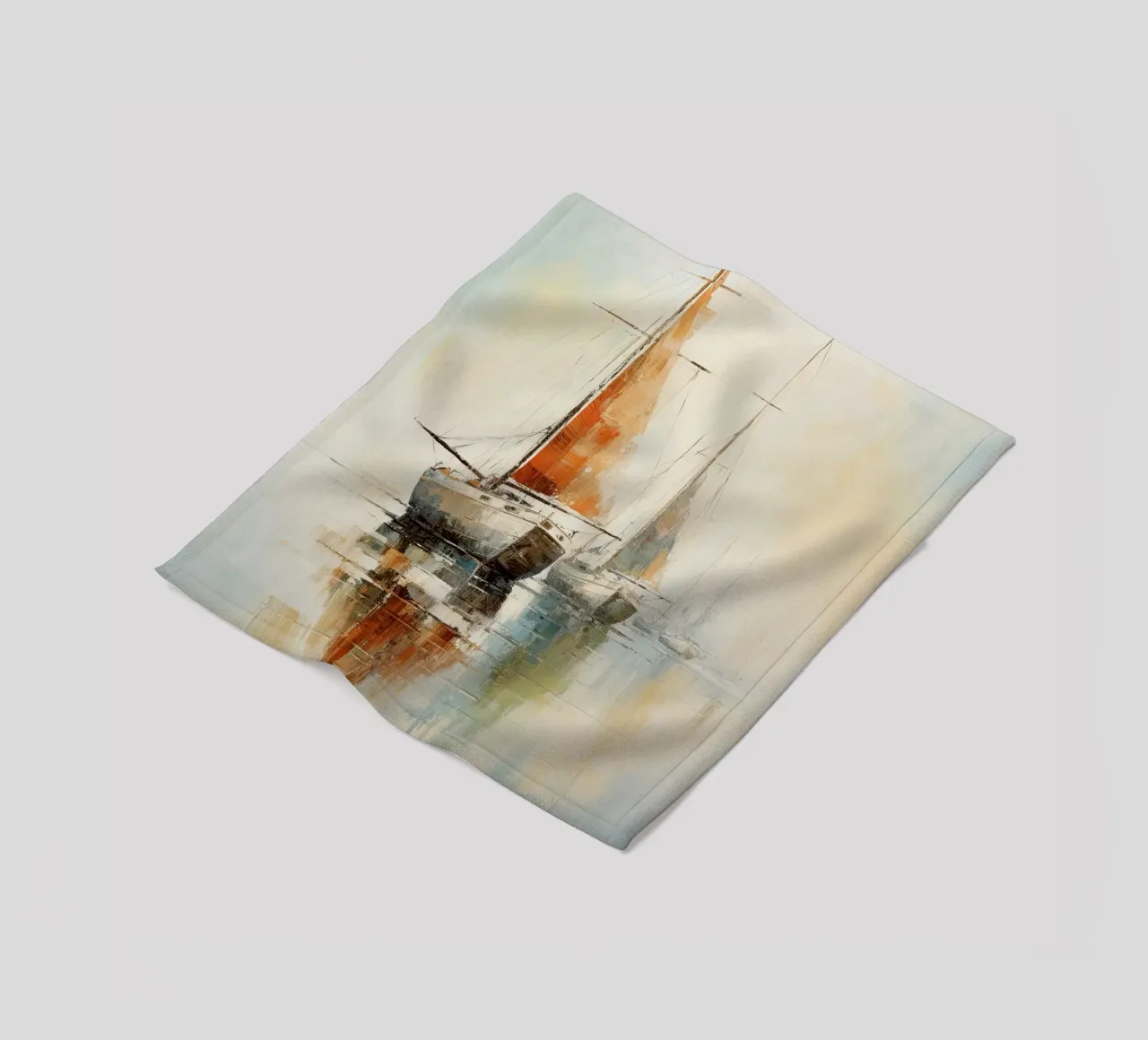 Abstract Zeilboten plaid polaire de Imagine