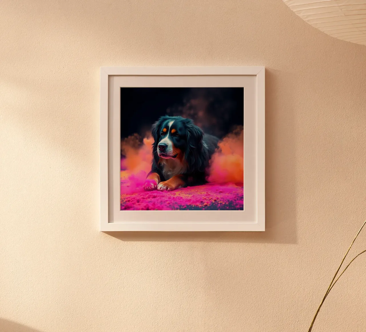 The colorful Bernese Mountain Dog #221 hahnemühle by Yumis.Beargang.and.Me