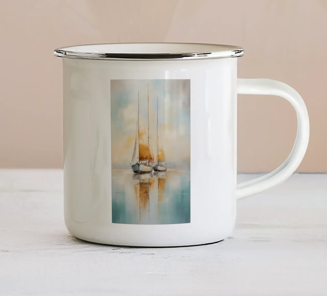 Zeilboten tazza in smalto da Imagine