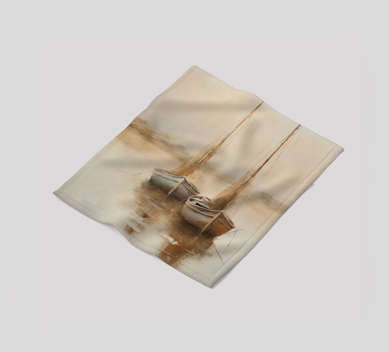 Zeilboten sereen coperta in pile da Imagine