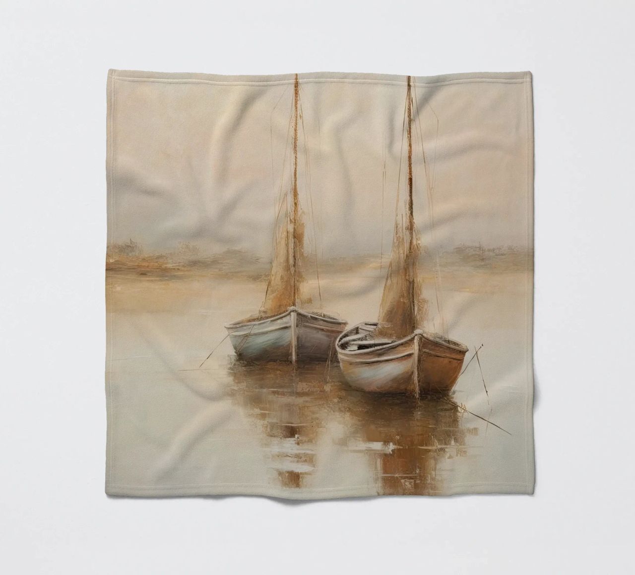 Zeilboten sereen coperta in pile da Imagine