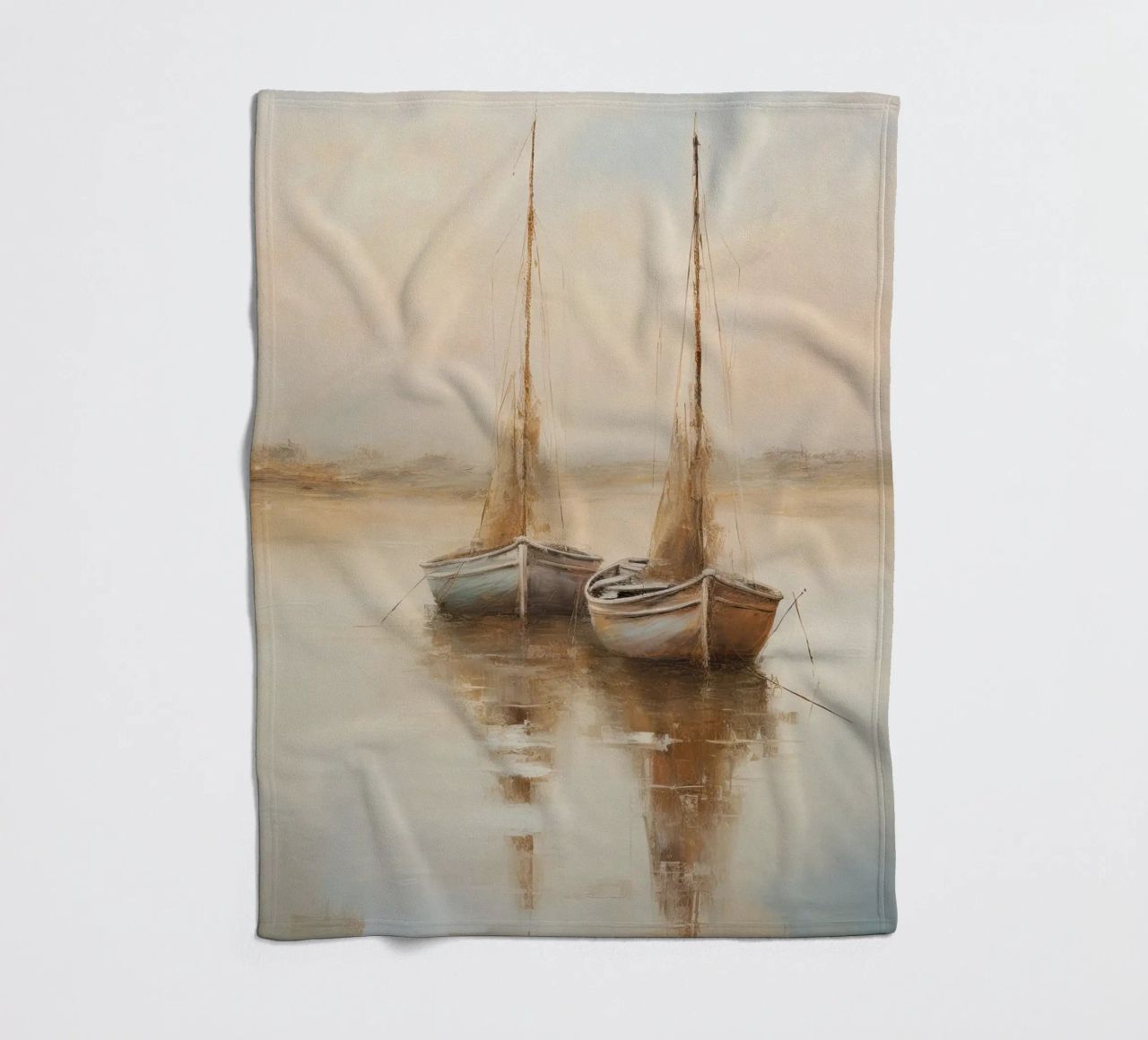 Zeilboten sereen coperta in pile da Imagine