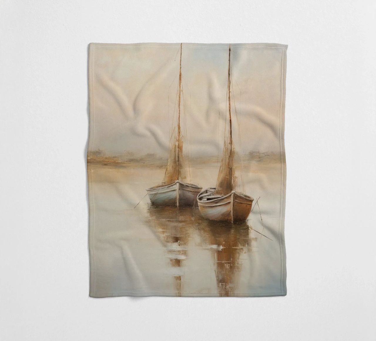 Zeilboten sereen coperta in pile da Imagine